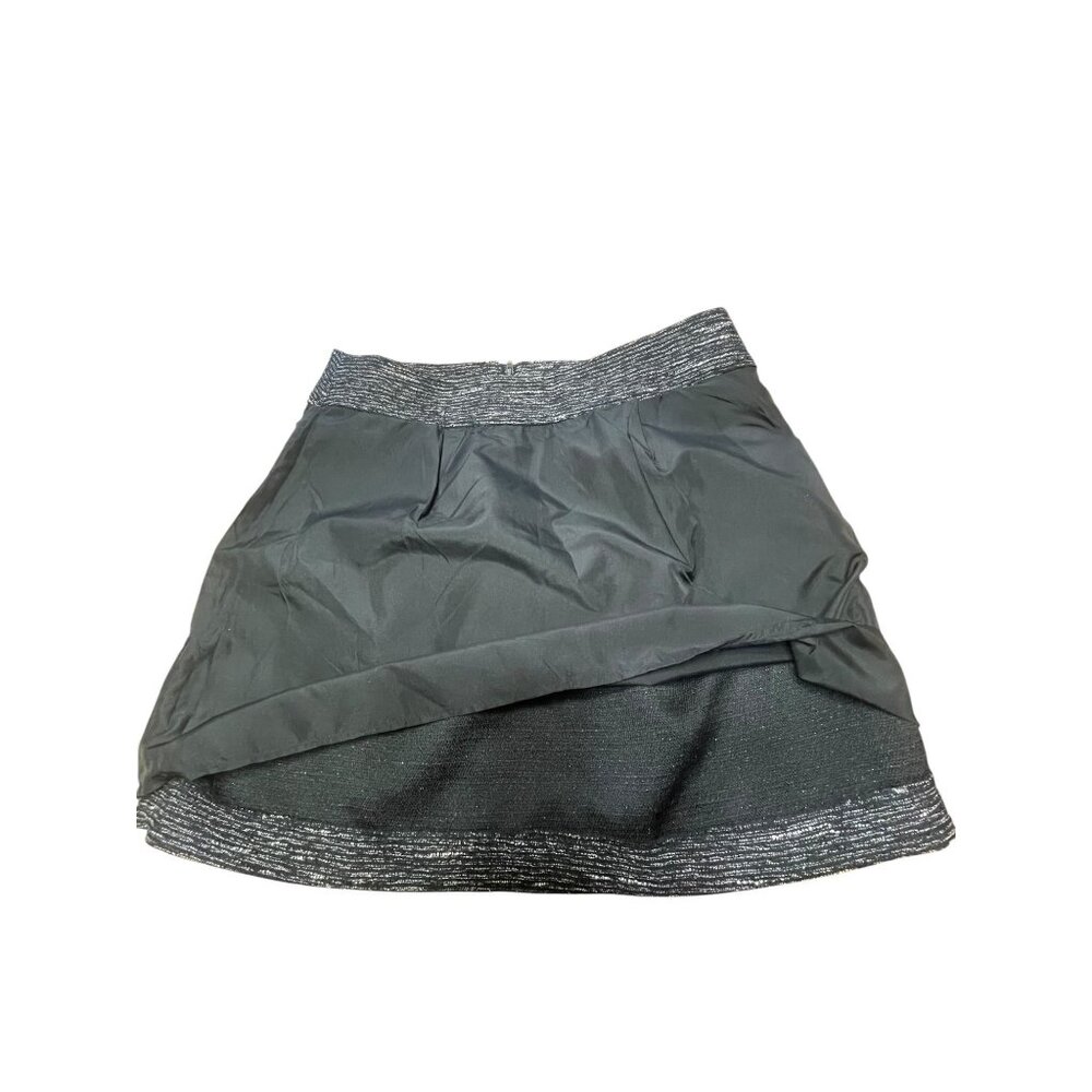 Loft Metallic Tweed Mini Skirt Women's with 2 Pocket Size 12 P - Picture 5 of 14
